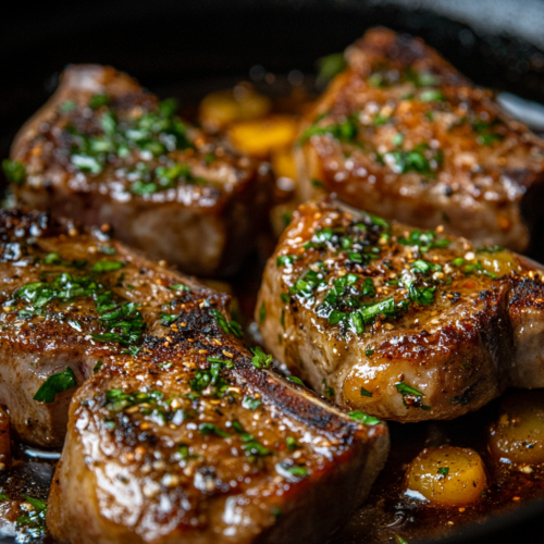 Seared Cooked Lamb Chops